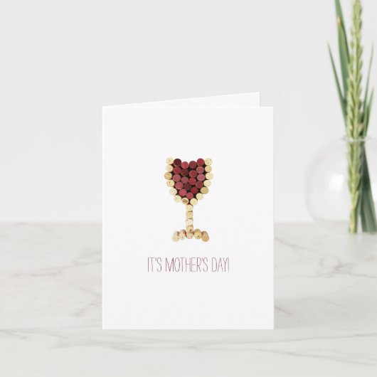 母の日のワイン カード (正面)