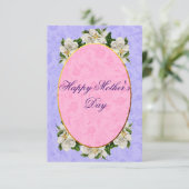 母の日のヴィンテージエレガント美 サンキューカード (スタンド正面)