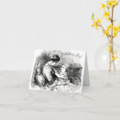 母の日のヴィンテージビクトリアン母と子 カード (黄色い花)