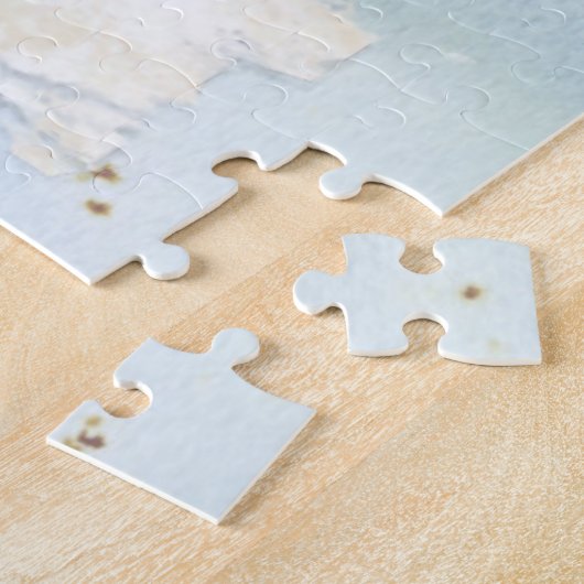 母の日のヴィンテージフレームティーカップバラデイジー ジグソーパズル (側面)