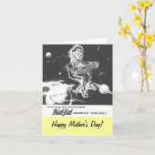 母の日のヴィンテージ1950年アイロニングボード広告 カード (黄色い花)