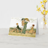 母の日のヴィンテージ カード (黄色い花)