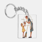 母の日のヴィンテージ キーホルダー (正面左)