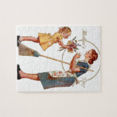 母の日のヴィンテージ ジグソーパズル (横)