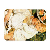 母の日のヴィンテージ マグネット (横)