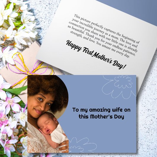 母の日の一緒の写真 シーズンカード