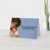 母の日の一緒の写真 シーズンカード (正面)