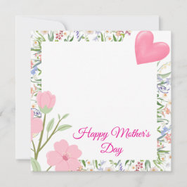 母の日の上質なカード 招待状