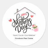 母の日の不動産エージェントへのご紹介ありがとうございます！ ラウンドシール (正面)