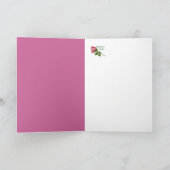 母の日の世界と最高のヴィンテージバラデザイン カード (内部)