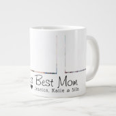 母の日の世界の母の最高の写真3 ジャンボコーヒーマグカップ (正面右)