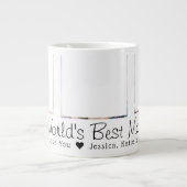 母の日の世界の母の最高の写真3 ジャンボコーヒーマグカップ (正面)