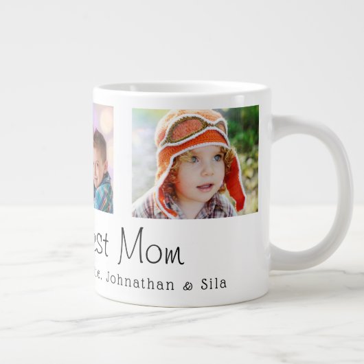 母の日の世界の母の最高の写真3 ジャンボコーヒーマグカップ (右)