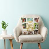 母の日の世界最高の母家族の写真コラージュ クッション (椅子)