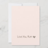 母の日の休日カードの3枚の写真コラージュ サンキューカード (裏面)