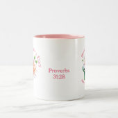 母の日の信仰とカメリア ツートーンマグカップ (中央)