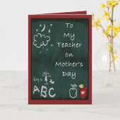 母の日の先生 カード (黄色い花)