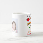 母の日の写真お母さ最高のん愛し続けるかわいい コーヒーマグカップ (中央)