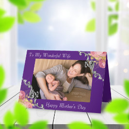 母の日の写真で妻に カード