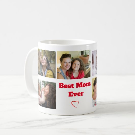 母の日の写真と文字コーヒーマグ コーヒーマグカップ (正面左)