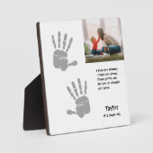 母の日の写真と詩の手書き フォトプラーク (正面)