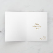 母の日の写真のグリーティングカード カード (内部)