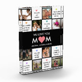 母の日の写真のコラージュと母最高のの引用文 フォトブロック (左)