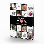 母の日の写真のコラージュと母最高のの引用文 フォトブロック (右)