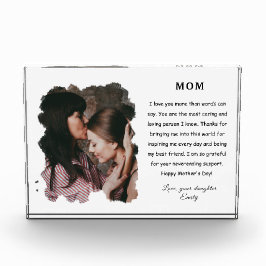 母の日の写真の美しい伝言娘モダンさん フォトブロック