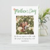 母の日の写真の花がバイブル・クリスチャンに現れる シーズンカード (スタンド正面)