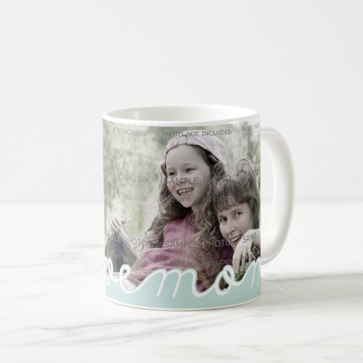 母の日の写真は私達がお母さんを愛するパーソナライズな|を襲います コーヒーマグカップ (正面右)