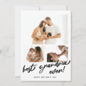 母の日の写真を入れた祖母へのカード シーズンカード (正面)