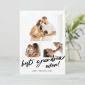 母の日の写真を入れた祖母へのカード シーズンカード (スタンド正面)