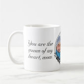母の日の写真カスタムと引用文母の日 コーヒーマグカップ (左)