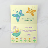 母の日の写真カスタムのグリーティングカード カード (内部)