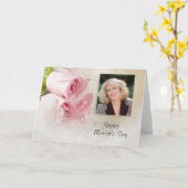 母の日の写真カードとバラ カード (黄色い花)