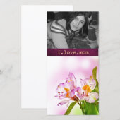 母の日の写真カード (正面/裏面)