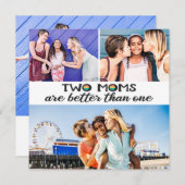 母の日の写真カード1枚より2枚の母の方が良い (正面/裏面)