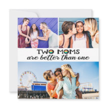 母の日の写真カード1枚より2枚の母の方が良い