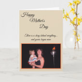母の日の写真カード カード (黄色い花)