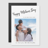 母の日の写真カード マグネット招待状 (正面/裏面)