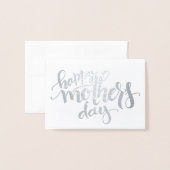 母の日の写真カード 箔カード (封筒付き正面)