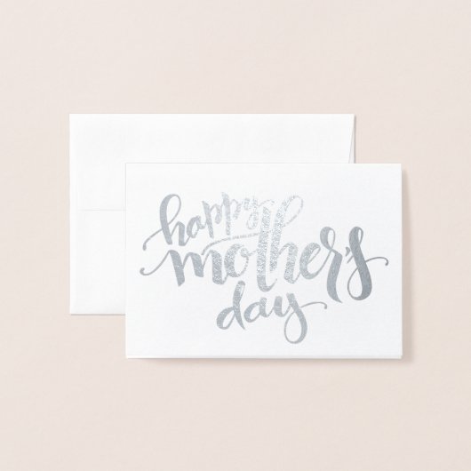 母の日の写真カード 箔カード (封筒付き正面)