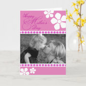 母の日の写真グリーティングカード カード (黄色い花)