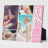 母の日の写真コラージュのプラーク – モダン フォトプラーク (側面)