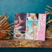 母の日の写真コラージュのプラーク – モダン フォトプラーク (側面)