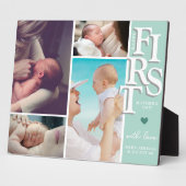 母の日の写真コラージュのプラーク – モダン フォトプラーク (側面)