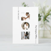 母の日の写真コラージュカードfor Mom サンキューカード (スタンド正面)