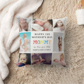 母の日の写真コラージュ クッション (ブランケット)