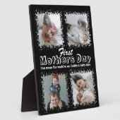 母の日の写真コラージュ フォトプラーク (側面)